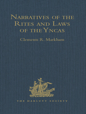 cover image of Narratives of the Rites and Laws of the Yncas